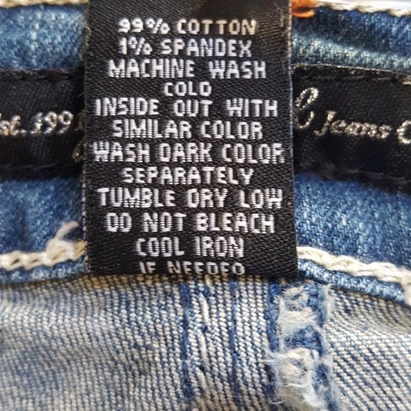 Vintage Y2K 2000s Distressed Streetwear Jeans W/ Studded Pockets 5 - Picture 8 of 8